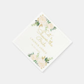 Serviette En Papier Fête des mariées élégante rose or Napkin (Coin)