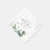 Serviette En Papier Fête des mariées Eucalyptus Une végétation succule (Coin)