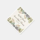 Serviette En Papier Fête des mariées Feuilles d'automne Mariage Chute (Coin)