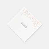 Serviette En Papier Fête des mariées Fiançailles de vin rose (Coin)