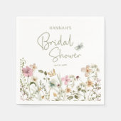 Serviette En Papier Fête des mariées fleur sauvage Boho (Devant)