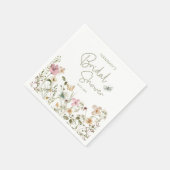 Serviette En Papier Fête des mariées fleur sauvage Boho (Coin)