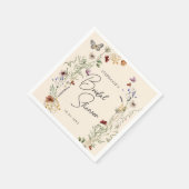 Serviette En Papier Fête des mariées Fleur sauvage Boho Fall (Coin)