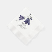 Serviette En Papier Fête des mariées Fleur sauvage de fleurs violettes (Coin)