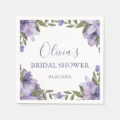 Serviette En Papier Fête des mariées florale Boho (Devant)