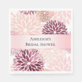 Serviette En Papier Fête des mariées florale Chic Rose (Devant)