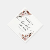 Serviette En Papier Fête des mariées florale de soie Napkin (Coin)