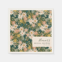 Fête des mariées florale verte et élégante personn
