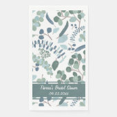 Serviette En Papier Fête des mariées Garden Party Personnalisé (Devant)