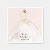 Serviette En Papier Fête des mariées Magnolia Bride (Devant)