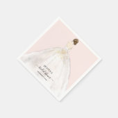 Serviette En Papier Fête des mariées Magnolia Bride (Coin)