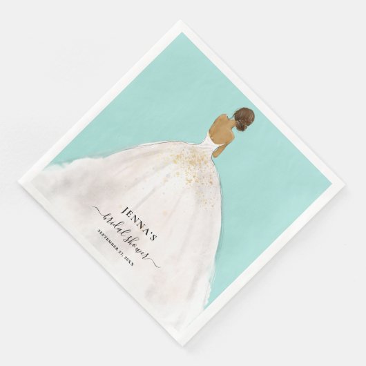 Serviette En Papier Fête des mariées Magnolia Bride (Coin)