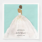 Serviette En Papier Fête des mariées Magnolia Bride (Devant)