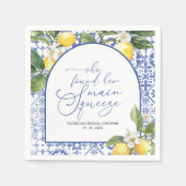 Serviette En Papier Fête des mariées méditerranéenne de Squeeze (Devant)