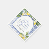 Serviette En Papier Fête des mariées méditerranéenne de Squeeze (Coin)