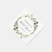 Serviette En Papier Fête des mariées moderne de trame de couronne Euca (Coin)