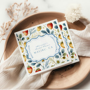 Serviette En Papier Fête des mariées molle Berry Blush