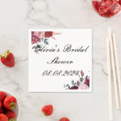 SERVIETTE EN PAPIER FÊTE DES MARIÉES NAPKIN (En situation)