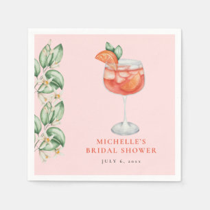 Serviette En Papier Fête des mariées orange Aperol Spritz
