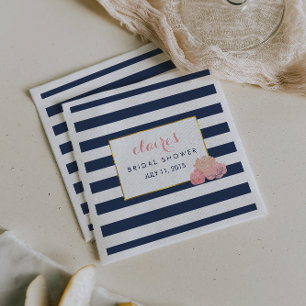 Serviette En Papier Fête des mariées   Peony blush de minuit