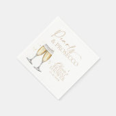 Serviette En Papier Fête des mariées Perles et poursuites (Coin)