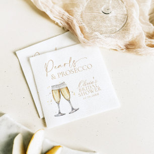 Serviette En Papier Fête des mariées Perles et poursuites