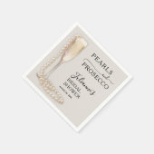 Serviette En Papier Fête des mariées Perles et poursuites (Coin)