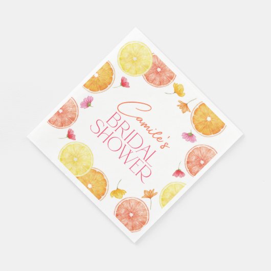 Serviette En Papier Fête des mariées principale de fleurs lumineuses d (Coin)