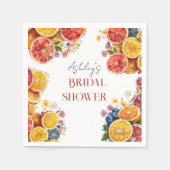 Serviette En Papier Fête des mariées principale des agrumes (Devant)