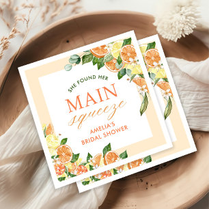 Serviette En Papier Fête des mariées principale des agrumes