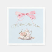 Serviette En Papier Fête des mariées Régence Tea Party Élégant Ruban (Devant)