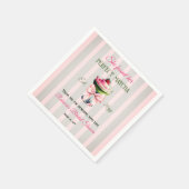 Serviette En Papier Fête des mariées Retro Strawb Parfaite Matcha Rose (Coin)