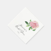 Serviette En Papier Fête des mariées rose (Coin)