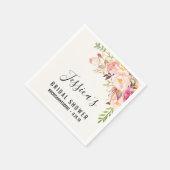 Serviette En Papier Fête des mariées Rose antique (Coin)