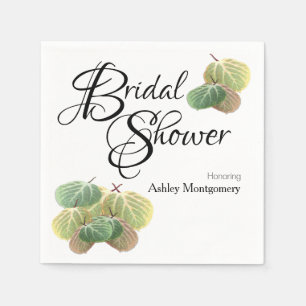 Serviette En Papier Fête des mariées rustique chute Aspen Feuille 