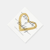 Serviette En Papier Fête des mariées simple Brunch et mousseux (Coin)