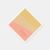 Serviette En Papier Fête des mariées Sur Mesure Sherbet Pastel Bio Sim (Coin)