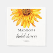 Serviette En Papier Fête des mariées tournesol (Devant)