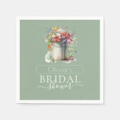 Serviette En Papier Fête des mariées Vase de fleurs de printemps roman (Devant)