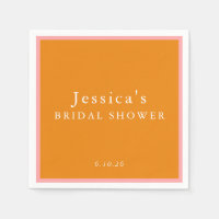 Fête des mariées Vintage personnalisée rose simple