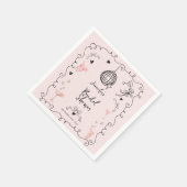 Serviette En Papier Fête des mariées Whimsical illustrée (Coin)