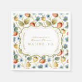 Serviette En Papier Fête des mariées Wild Berry Romance (Devant)