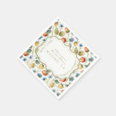 Serviette En Papier Fête des mariées Wild Berry Romance (Coin)