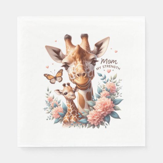 Serviette En Papier Fête des mères (Devant)