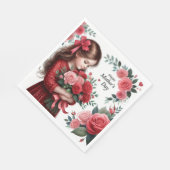 Serviette En Papier Fête des mères (Coin)