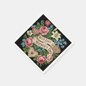 Serviette En Papier Fête des mères avec amour (Coin)