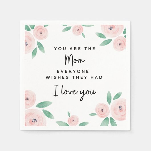 Serviette En Papier Fête des mères Brunch Party Papier serviettes (Devant)