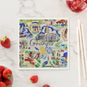 Serviette En Papier Fête des monuments de Géorgie (En situation)