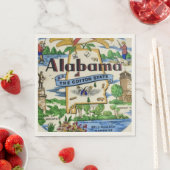 Serviette En Papier Fête des monuments de l'Alabama (En situation)