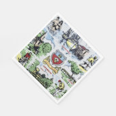 Serviette En Papier Fête des monuments de l'île de Jekyll (Coin)